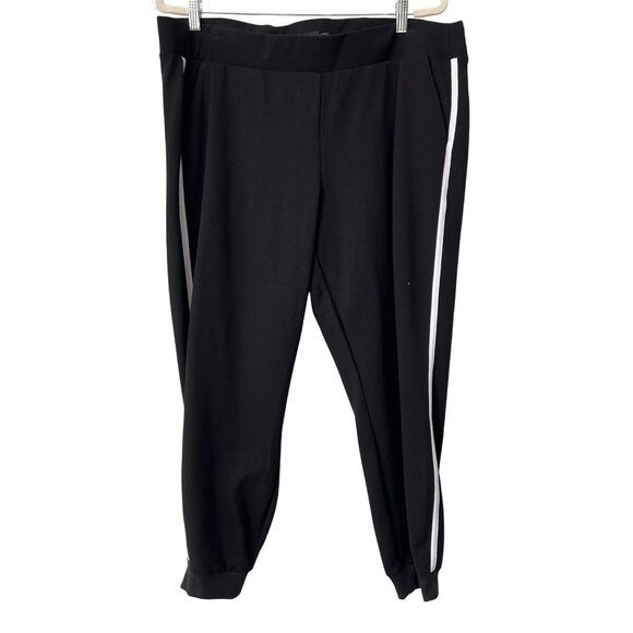 Torrid Side Stripe Jogger Pants Women 2X Pull On Elastic Waist Rayon Blend Activ - Picture 1 of 7